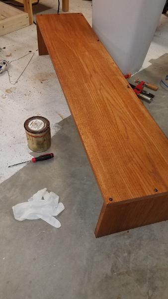Image for A little Poly-Stain to seal it. 