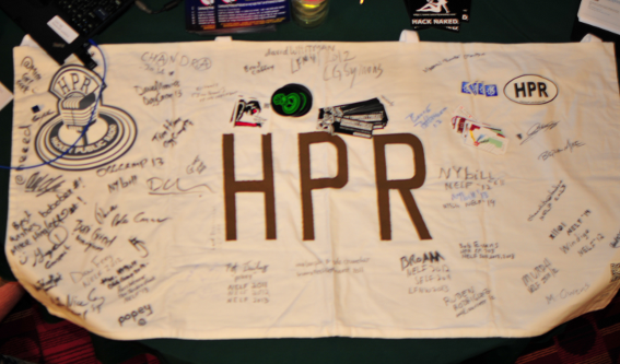 Image for Working the HPR table. Getting new signatures.