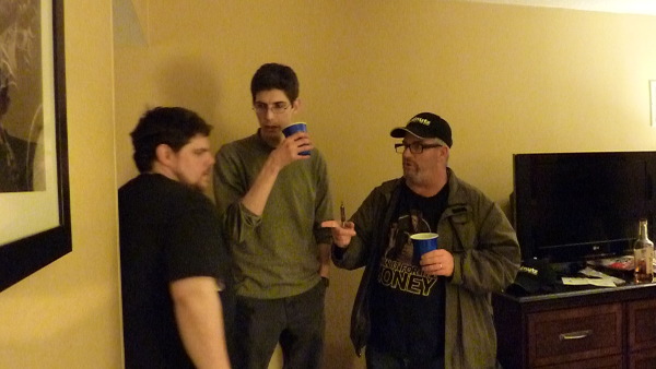 Image for Cody, Asphere, and Door sneak a beer in room 2