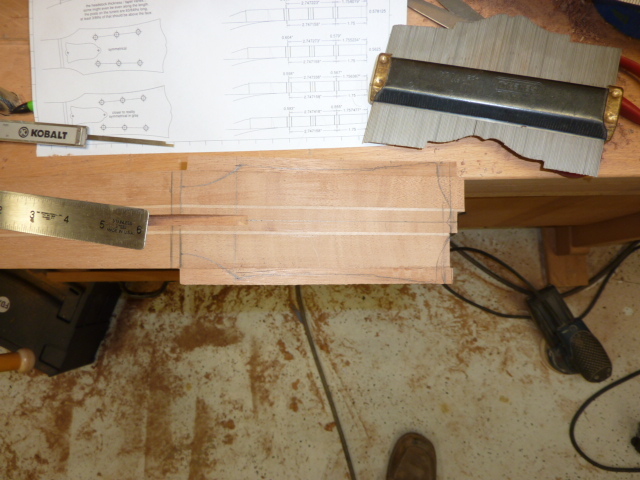 Image for Laying out the headstock.