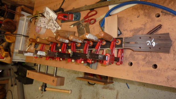 Image for Fretboard gets glued on.