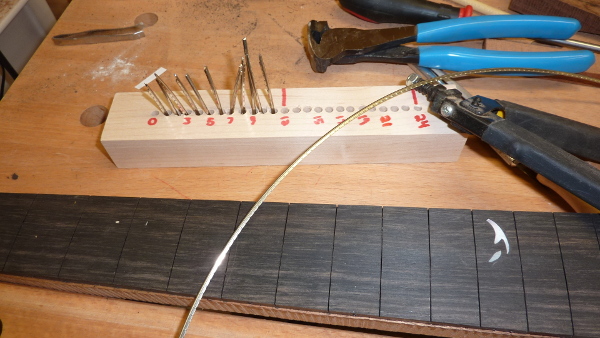 Image for Prepping the frets. 