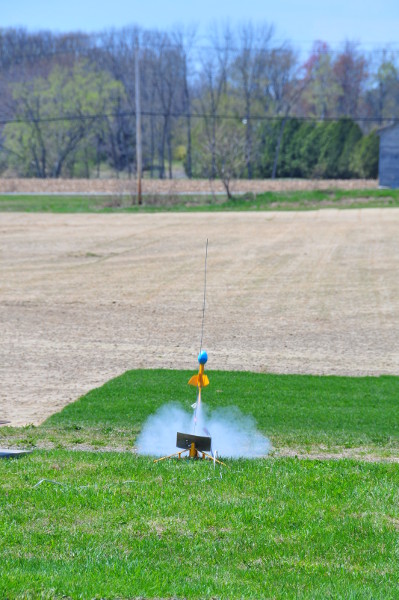 Image for The smallest egg carrying rocket. 